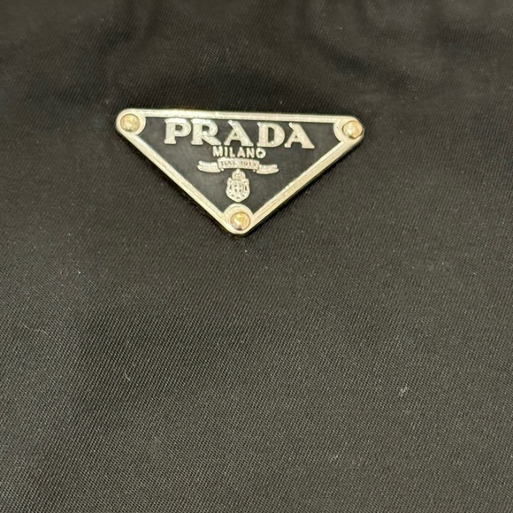 PRADA Authentic Tessuto Nylon Saffiano Crossbody Bag in Black - Picture 6 of 16